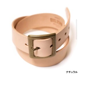 BIG JOHN ビッグジョン HIMEJI LEATHER ORIGINAL BELT (5mm厚)姫路レザーオリジナルベルト サイズ2 M カラー ナチュラル タン