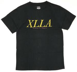 XLARGE エクストララージ XLLA ロゴ Tシャツ S フロッキープリント 黒 ブラック