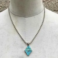 SILVER925 TURQUOISE NECKLACE/シルバー/ネックレス