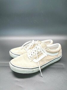 ◇ vans スエード オールドスクール 598707-0004 ローカット スニーカー サイズ25.5cm ベージュ メンズ E