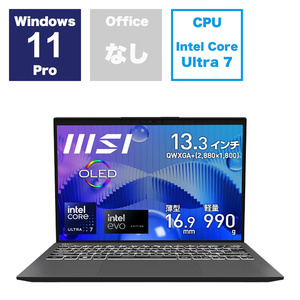 ★241051 未開封保証品 MSIノートパソコン Prestige-13-AI-Evo-A1MG-4765JP Windows11 Pro intel Core Ultra 7 4526541197109