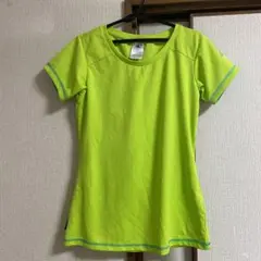 アディダス　レディース　半袖Tシャツ　Mサイズ　蛍光黄緑色