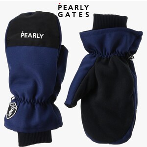 ★新品正規品 PEARLYGATES/パーリーゲイツPGロゴ無地ミトン (UNISEX)中フリース　他 同シリーズ出品中！