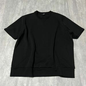 【500円スタート】ドライストレッチスウェットシャツ 半袖 ユニクロ UNIQLO XXL コットン ブラック 