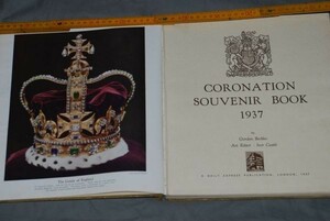 q2810】a54）coronation 「戴冠」（タイカン）souvenir book 1937年 キング　王冠　ロンドン　洋書