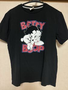 ベティブープ　BETTY BOOP ベティちゃん Tシャツ 古着 ブラック アメカジ ストリート サイズM コットン100% 2022年