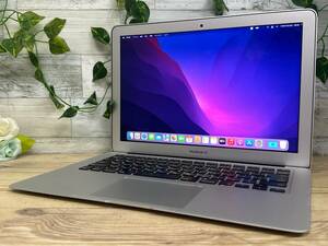 【動作OK♪】MacBook Air 2017(A1466)[Core i5(5350U)1.8Ghz/RAM:8GB/SSD:128GB/13インチ]Monterey インストール済 動作品