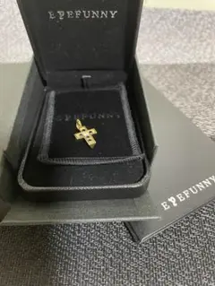 極上品　付属品完備　アイファニー  チビクロス　ネックレス　18K  YG