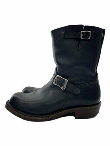 WESCO◆エンジニアブーツ/-/BLK/レザー