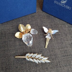 SWAROVSKI スワロフスキー アクセサリー ブローチ　3点　 ヴィンテージ