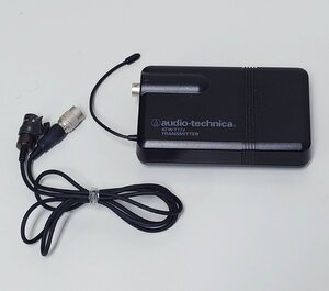 中古品 audio-technica ATW-T17J TRANSMITTER ワイヤレストランスミッター AT829 マイクロホン 付属 オーディオテクニカ I454