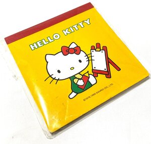 未使用 保管品 当時物 1999年 90年代 ハローキティ サンリオ Hello Kitty Sanrio ViVitix限定 メモ帳 ノート レトロ