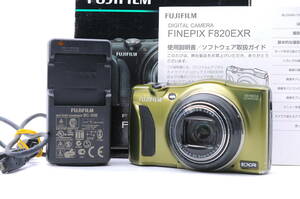 ★現状品/動作品★ フジフィルム FUJIFILM FinePix F820EXR オリーブ 元箱