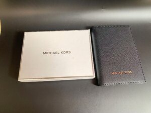 MICHAEL KORS マイケルコース/二ツ折リ財布 レザー ブラック 黒/財布・小物/カード入れ/男女通用/新品未使用