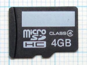 ★micro SDHC メモリーカード ４GB 中古★送料６３円～