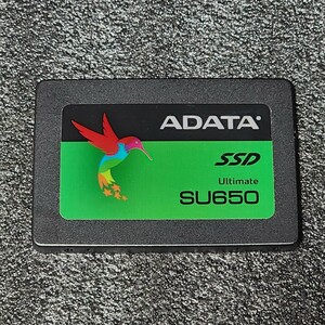 ADATA SU650(ASU650SS-120GT) 120GB SATA SSD 正常品 2.5インチ内蔵SSD フォーマット済 PCパーツ 動作確認済 128GB