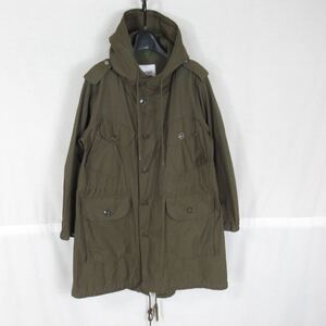 BEAMS BOY フィッシュテール モッズコート アウター ジャケット M-L レディース ミリタリージャケット ブルゾン 無地 コットン カーキ