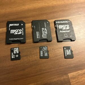 マイクロSDカード バッファローアイオーデータ16ギガ2枚8ギガ1枚セットmicroSD 