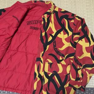 Supreme シュプリーム　ブルゾン　ジャケット トライバルカモ　ジャンパー　Reversible Puffy Work Jacket ワークジャケット　Lサイズ