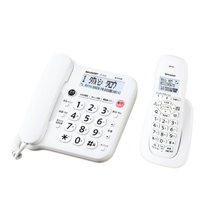 シャープ【JD-G33CL ホワイト系】 デジタルコードレス電話機 固定電話 親機 子機 ディスプレイ 家電