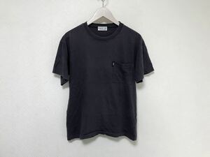 本物アニエスベーagnisbコットンロゴポケット半袖Tシャツアメカジサーフビジネススーツメンズパープルグレー