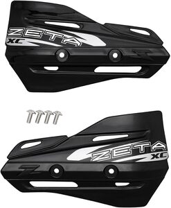 ブラック ジータレーシング(ZETA RACING) XCプロテクター ブラック アーマーハンドガードシリーズに装着可能 泥 飛び