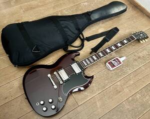 美品 希少 Tokai SG-92 Walnut (WN) 2011年 日本製/ Gibson SG ’61 type/African Mahogany 2Pボディ/PAF-Vintage MK2S 搭載/ギグケース付