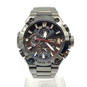 美品 CASIO カシオ G-SHOCK MR-G メンズ腕時計 黒備え Bluetooth搭載 ハイブリッドGPS電波ソーラー MRG-G2000CB-1AJR ブラック