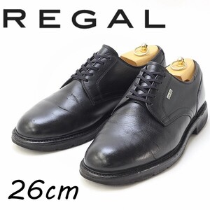 ◆REGAL リーガル レザー ゴアテックス ビジネス シューズ 黒 ブラック 26cm