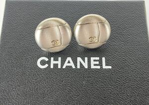 【SU400】 CHANEL シャネル ココマーク ピアス シルバー ラウンド アクセサリー 98P 箱付き 約6.8g 