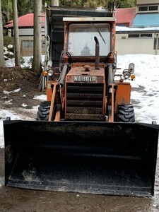 秋田発 クボタ Kubota 4WD ホイールローダー タイヤローダー RW25S 除雪 農機具 直接引取OR配送手配出来る方(検索 ジョブサン ボブキャット