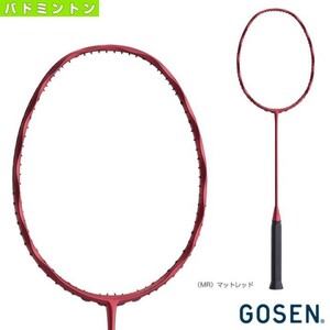 【GOSEN BRIFRD6 4U6】 GOSEN(ゴーセン) 　インフェルノレイド　マットレッド　4U6　バドミントンラケット　新品未使用　ケース付 　