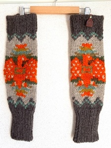 キャピタル KAPITAL イーグル　ハンドニット　カウチン　アームウォーマー　Eagle handknitting cowichan arm warmer フリー　厚手