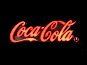 ★Coca-Cola ネオンライト LED ネオン看板 レタリングサイン 電飾看板 コカコーラ　現状品 2.8kg★