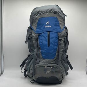 ⑩BN2368●Deuter ドイター FUTURA32 リュック ブルー×グレー系 ナイロン リュックサック バックパックレインカバー付き アウトドア 登山