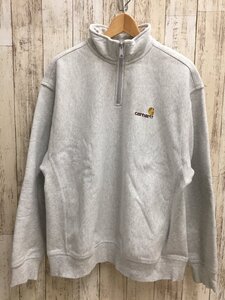 129AH carhartt HALF ZIP AMERICAN SCRIPT SWEAT カーハート ハーフジップスウェット【中古】