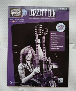 レッド・ツェッペリン　英語版　Led Zeppelin ultimate guitar play-along volume1 付録CDの2枚の内1枚は再生不可です