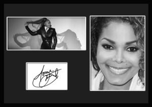 10種類!Janet Jackson/ジャネット・ジャクソン/サインプリント&証明書付きフレーム/BW/モノクロ/ディスプレイ (3-3W)