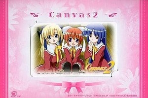 Canvas2 虹色のスケッチ 台紙付き テレカ 【鳳仙エリス 萩野可奈 美咲菫 movic キャンバス2 ＊送料無料有】