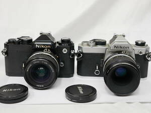 #4195 NIKON FE FM 28mm F2.8 55mm ai-s ニコン 一眼レフフィルムカメラ