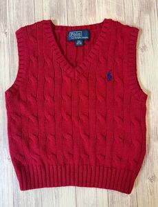 Polo by Ralph Lauren ベビー 80サイズ ベスト レッド