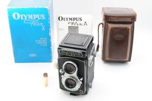 3565LR811 オリンパス Olympusflex A 3.5 TLR Film Camera D.Zuiko F.C 75mm f3.5 [動作確認済]