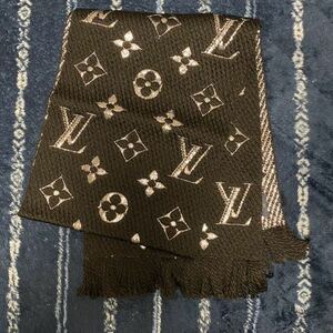 【LOUIS VUITTON】エシャルプ・ロゴマニア シャイン モノグラム ノワール M75833 【LV】【ルイヴィトン】