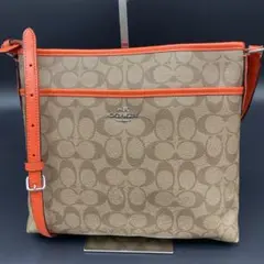 コーチ coach シグネチャー　PVC ショルダーバッグ　肩掛け 本革