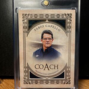 カペッロ　メモラビリア　ASローマ　2021-22 Futera Unique World Football Coach Relics /24 Fabio Capello #CH03 