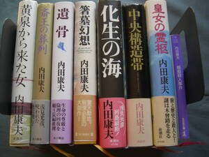 内田康夫　　「中央構造帯・他」9冊一組　＊「匿名配送」不可　