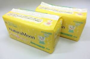 【新品】[2個セット]Natura Moon ナチュラムーン 生理用ナプキン 多い日の昼用 (羽なし) 18枚入×２セット (Y-537-1)