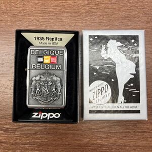 【672】 未使用品 ZIPPO ジッポー 1935 Replica レプリカ GELGIQUE BELGIUM ベルギー 喫煙具