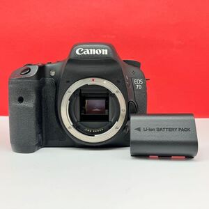 ▲ Canon EOS 7D DS126251 デジタル一眼レフカメラ ボディ バッテリー LP-E6 動作確認済 シャッター、フラッシュOK キャノン