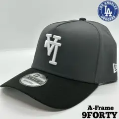 海外限定 NEWERA 9FORTY ドジャース グラファイト 黒 逆ロゴ ③